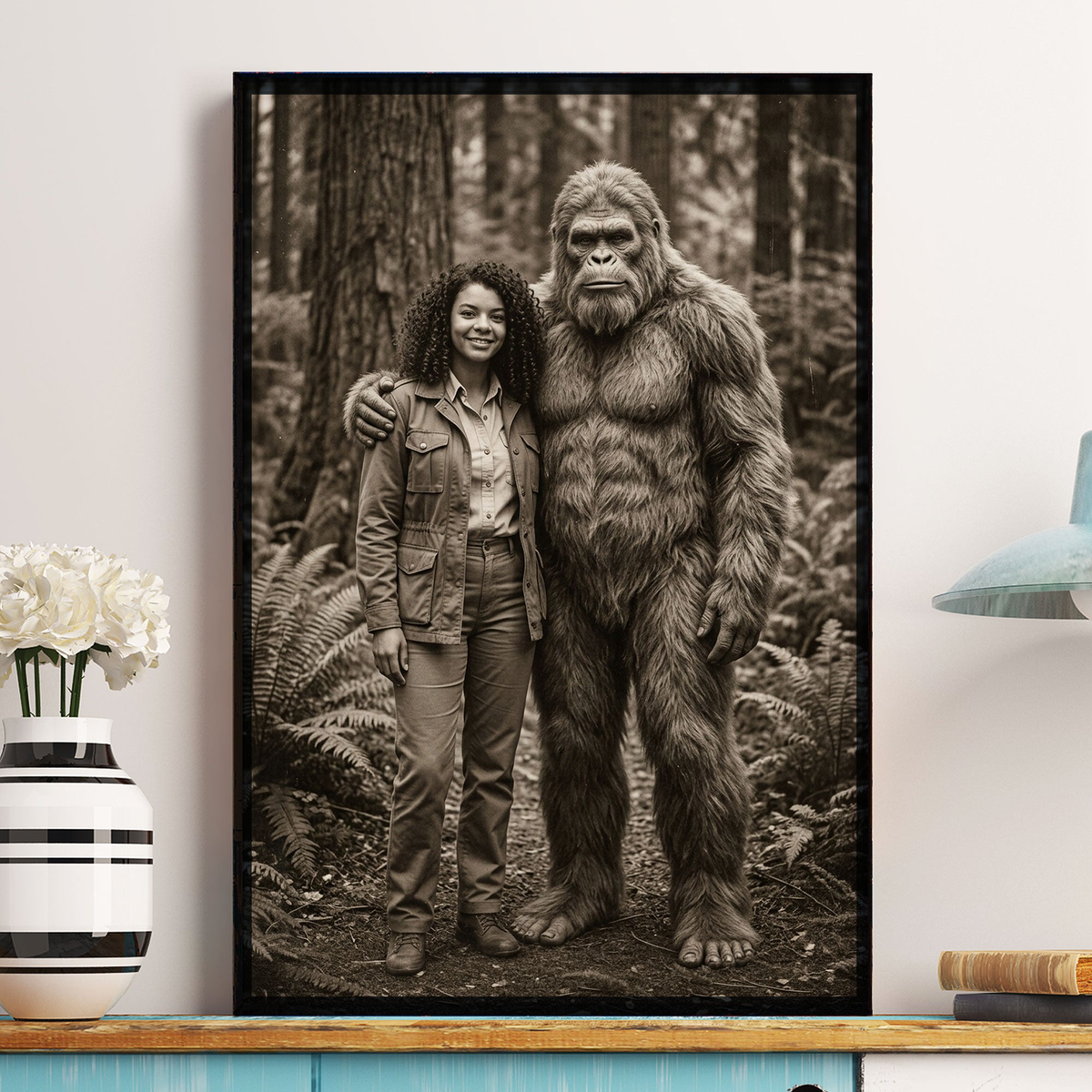 19th Century Sasquatch Photo - Personalized Poster