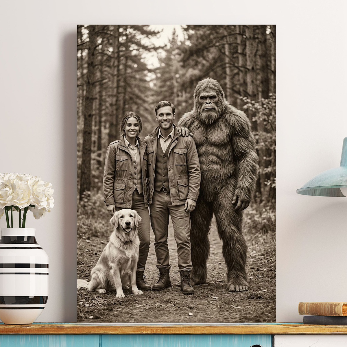 19th Century Sasquatch Photo - Personalized Poster