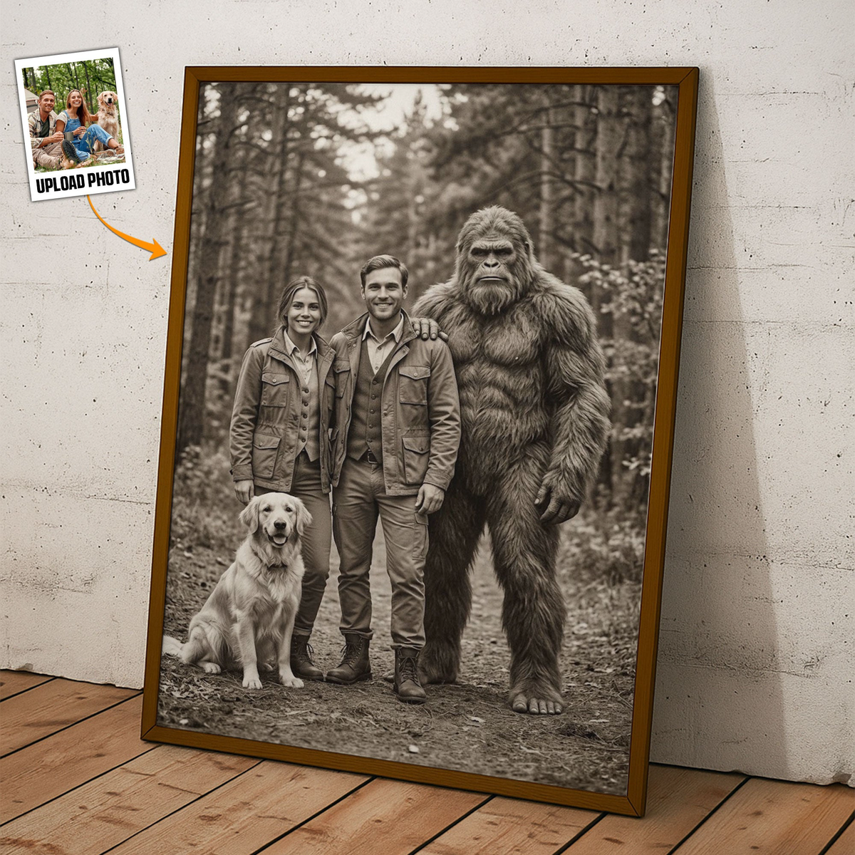 19th Century Sasquatch Photo - Personalized Poster