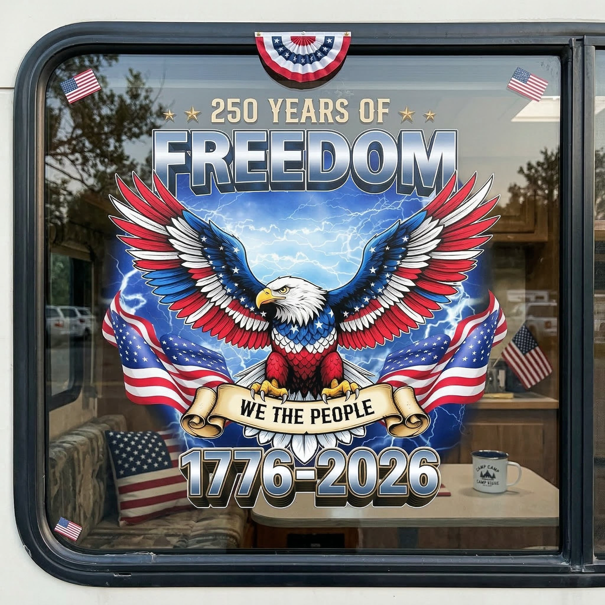 250th USA Birthday Eagle - Decal