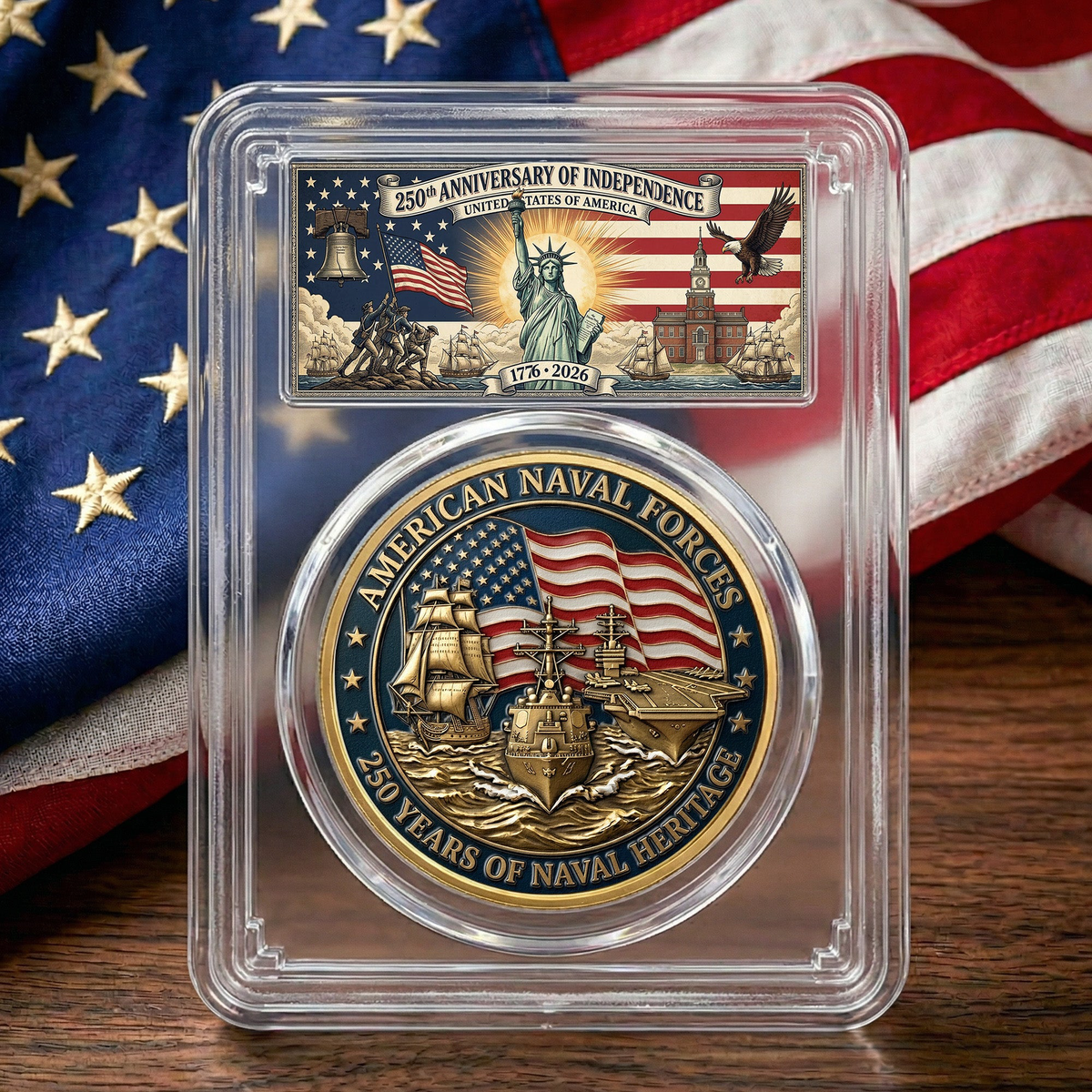 250 Years American Naval Forces - Coin