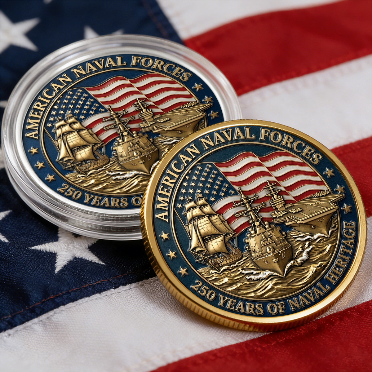 250 Years American Naval Forces - Coin