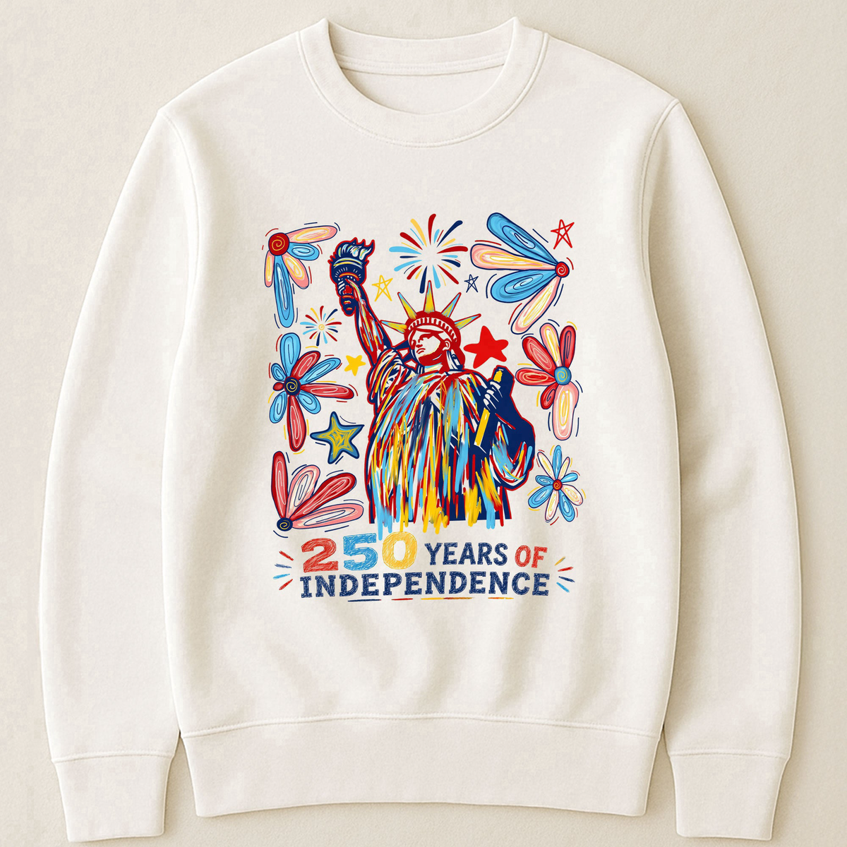 250 Years Independence Retro Style Colorful - Shirt