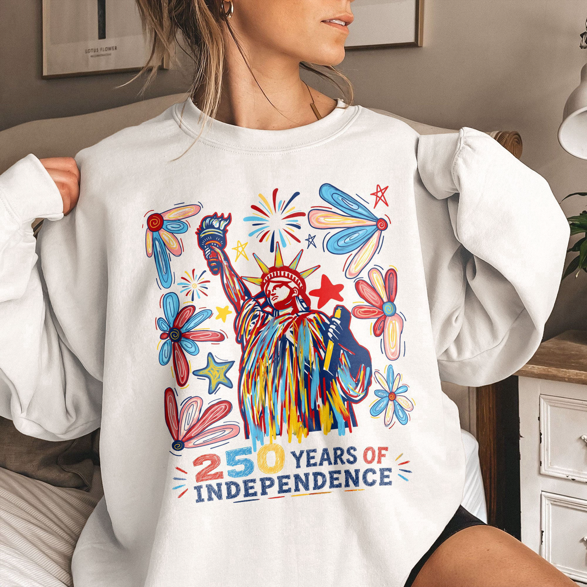 250 Years Independence Retro Style Colorful - Shirt