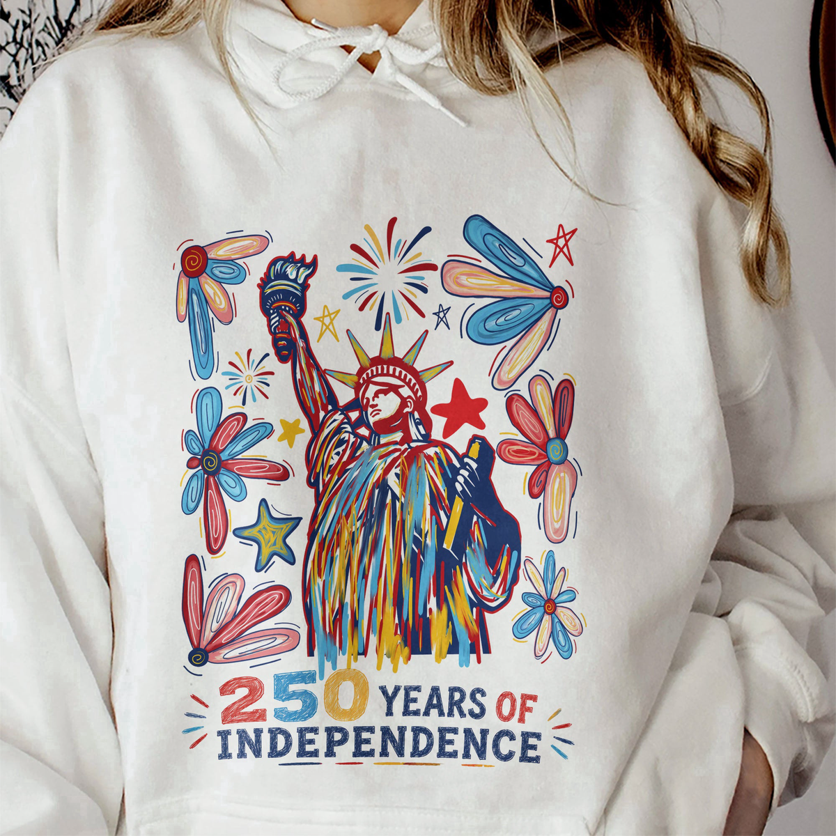 250 Years Independence Retro Style Colorful - Shirt