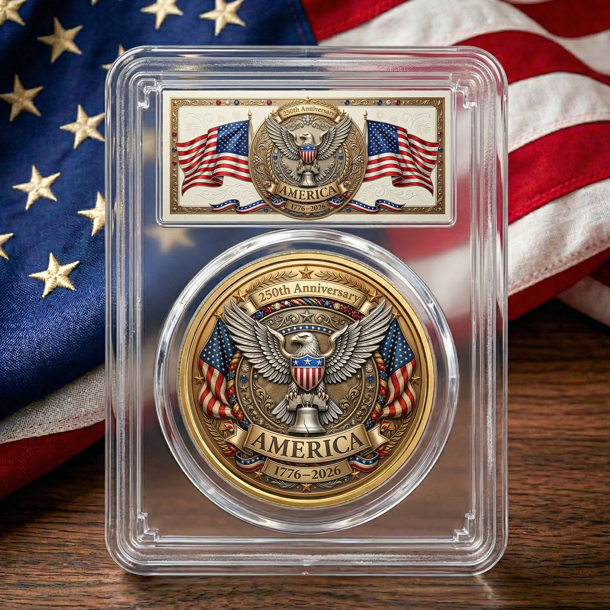 250 Years Of Freedom American Eagle Liberty Bell - Coin