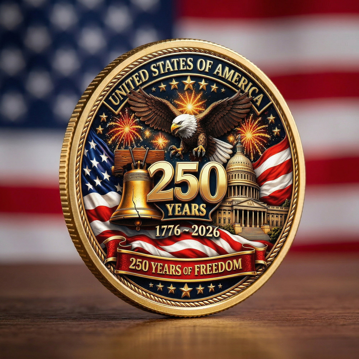 250 Years Of Freedom - Coin