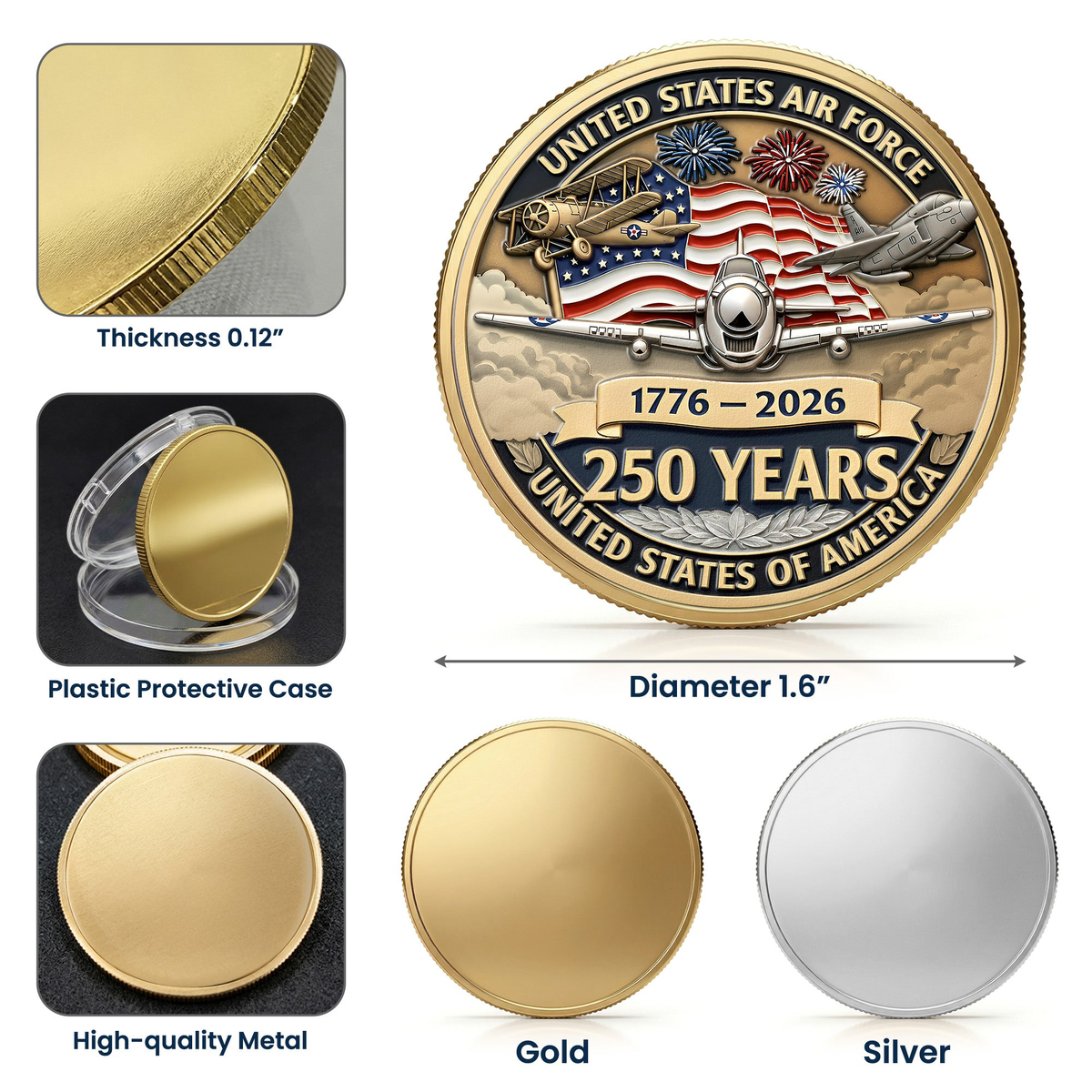 250 Years US Air Force - Coin