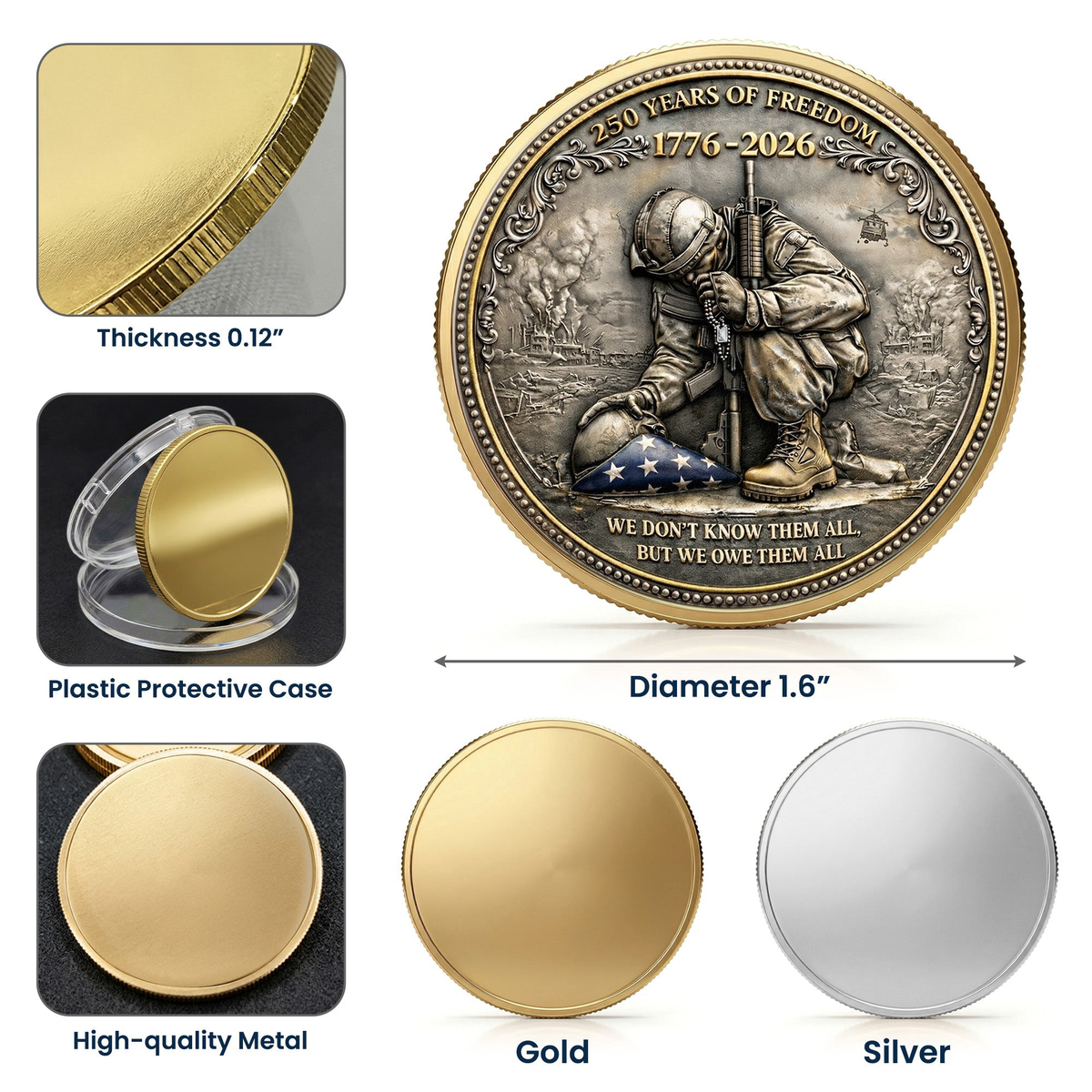 250 Years Veteran We The People - Coin