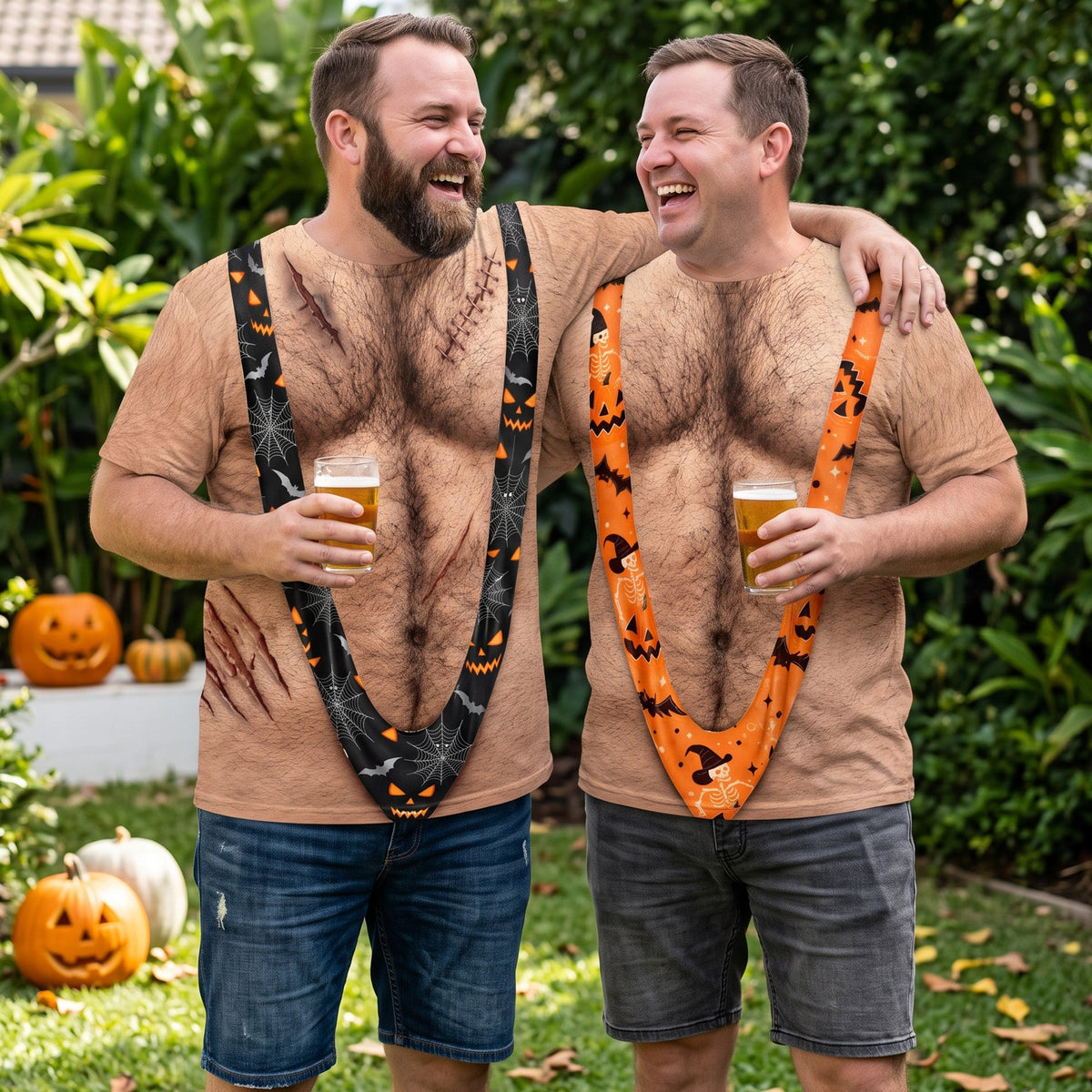 3D Hairy Body Swimsuit For Halloween - Personalized Shirt