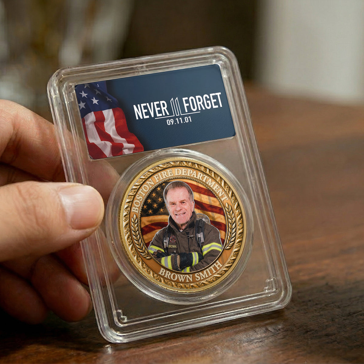 9/11 Never Forget Honoring The Heroes 25Th Anniversary - Personalized Coin