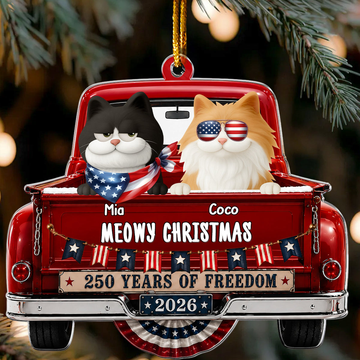 America_250Th_Anniversary_Christmas_Gifts_For_Pet_Dog_Cat_Lover_Personalized_Ornament_1