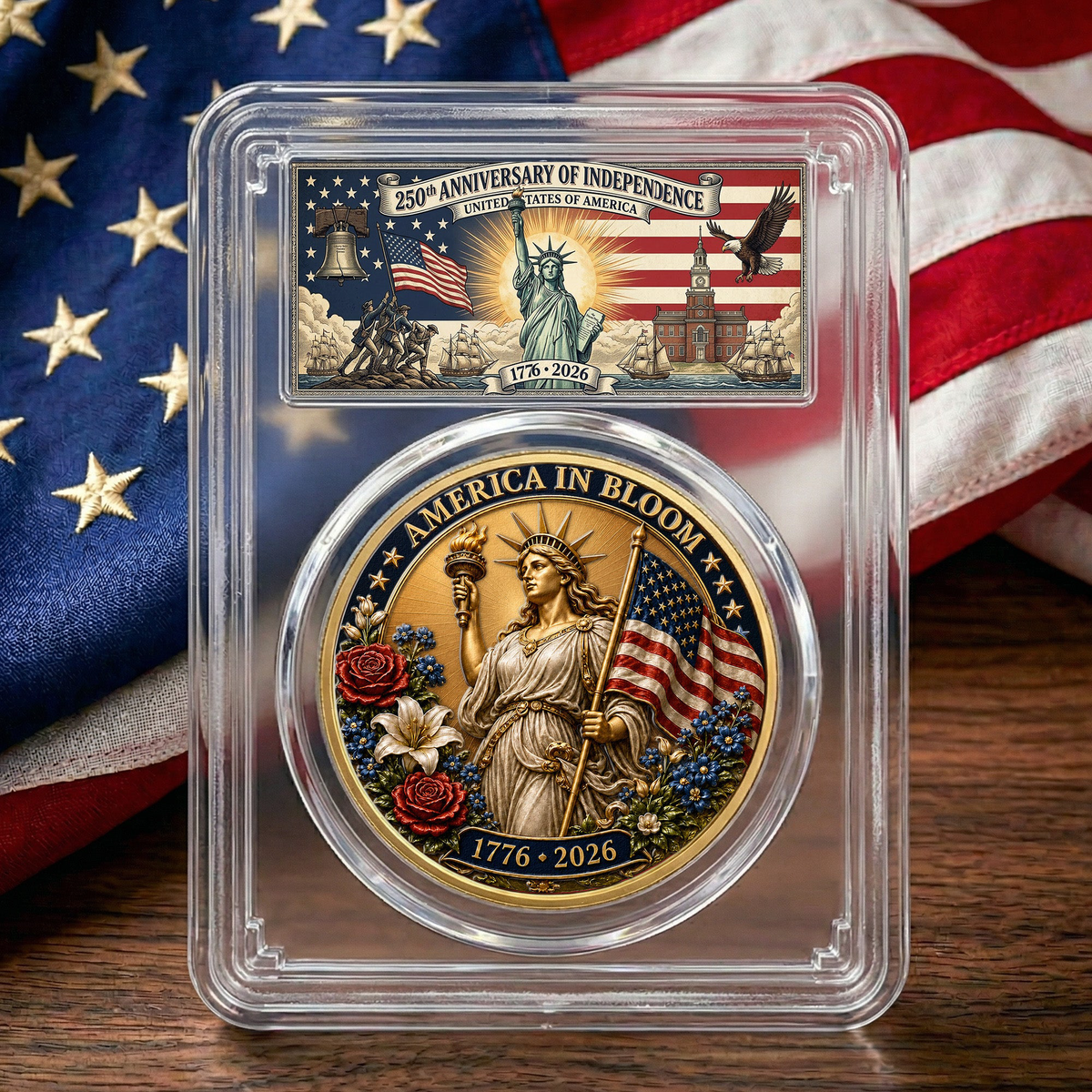 America In Bloom - Coin