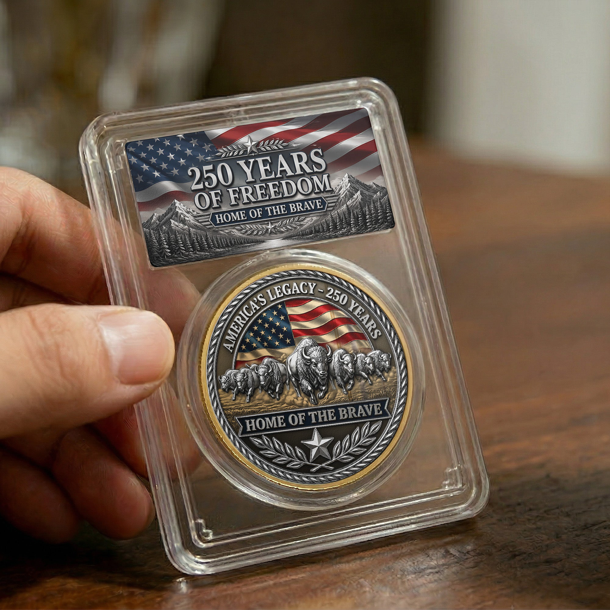 America's Legacy 250 Years Bison - Coin