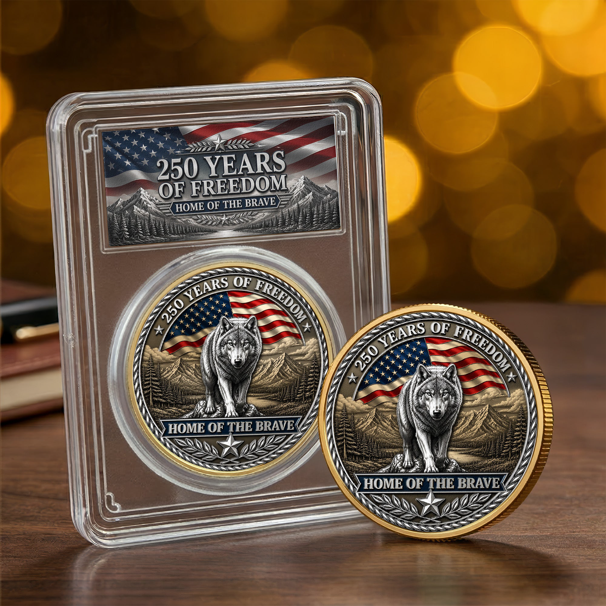 America's Legacy 250 Years Wolf - Coin