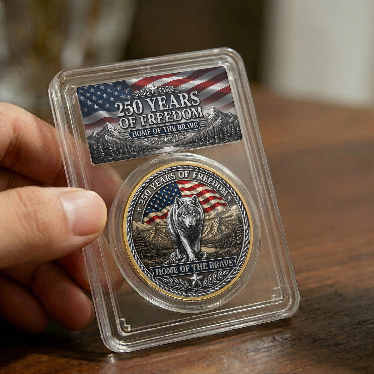 America's Legacy 250 Years Wolf - Coin