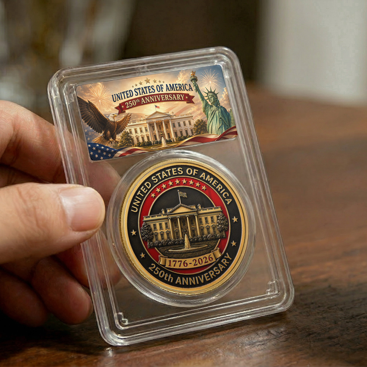 American Symbol 250 Years Of Freedom White House - Coin