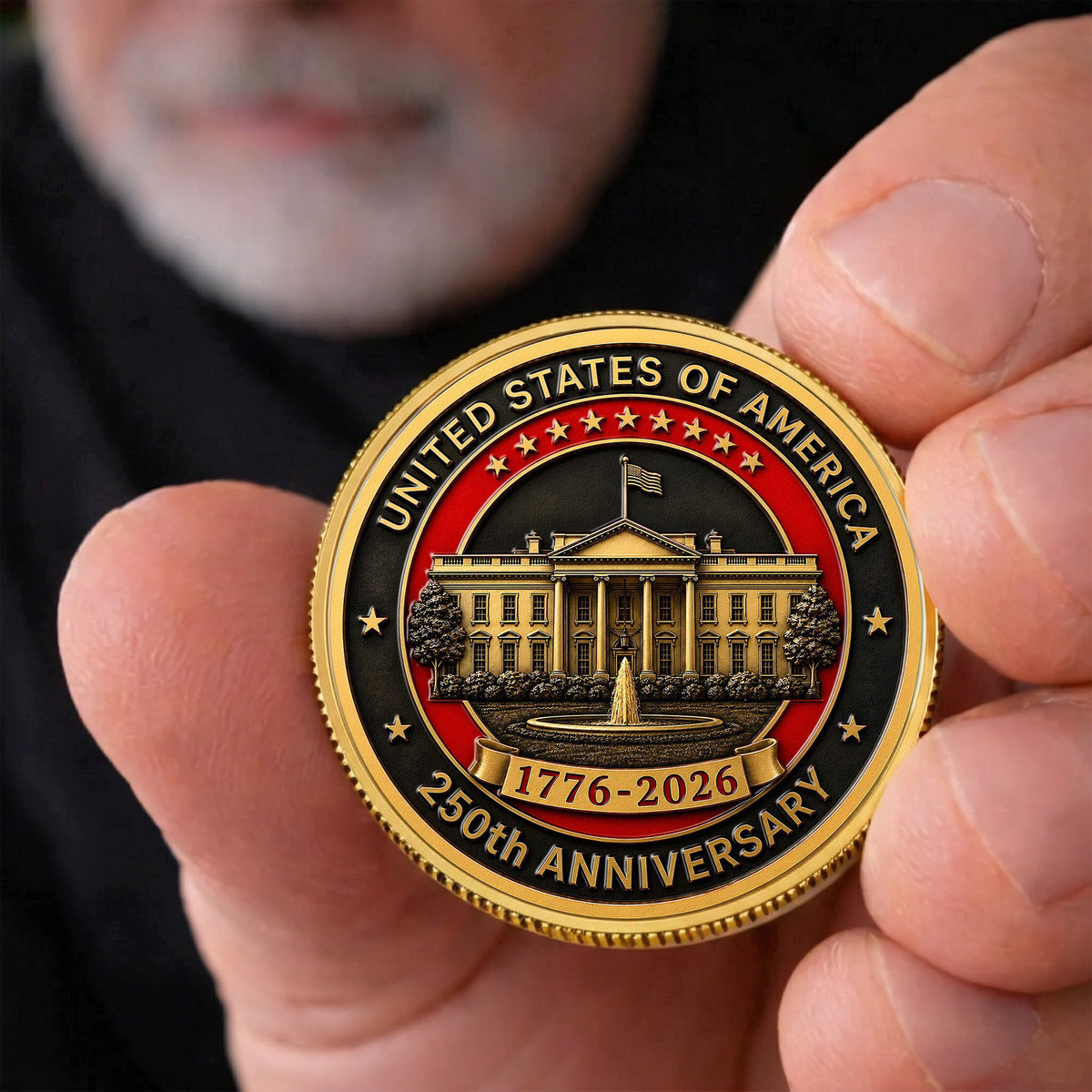 American Symbol 250 Years Of Freedom White House - Coin