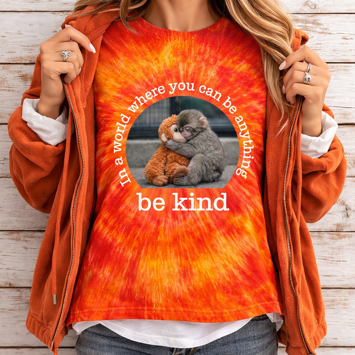 Baby Punch Monkey - Be Kind, Punch The Abandoned Baby Monkey Gift For Animal Lover - Shirt