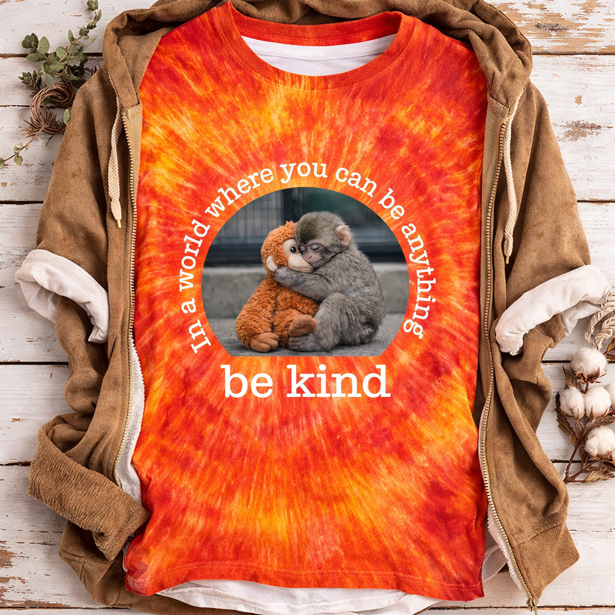 Baby Punch Monkey - Be Kind, Punch The Abandoned Baby Monkey Gift For Animal Lover - Shirt