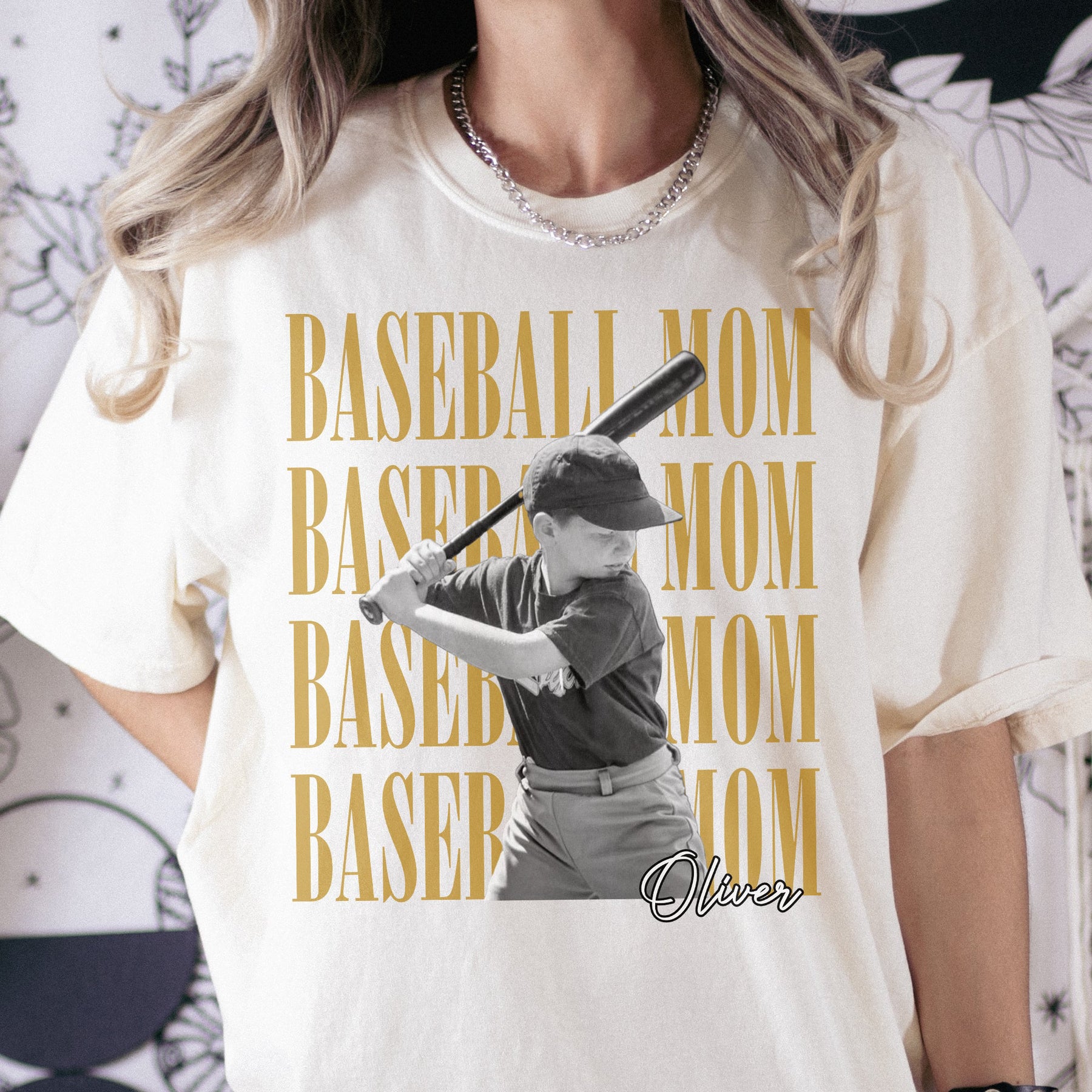 Baseball Mom Custom Photo - Personalized Shirt