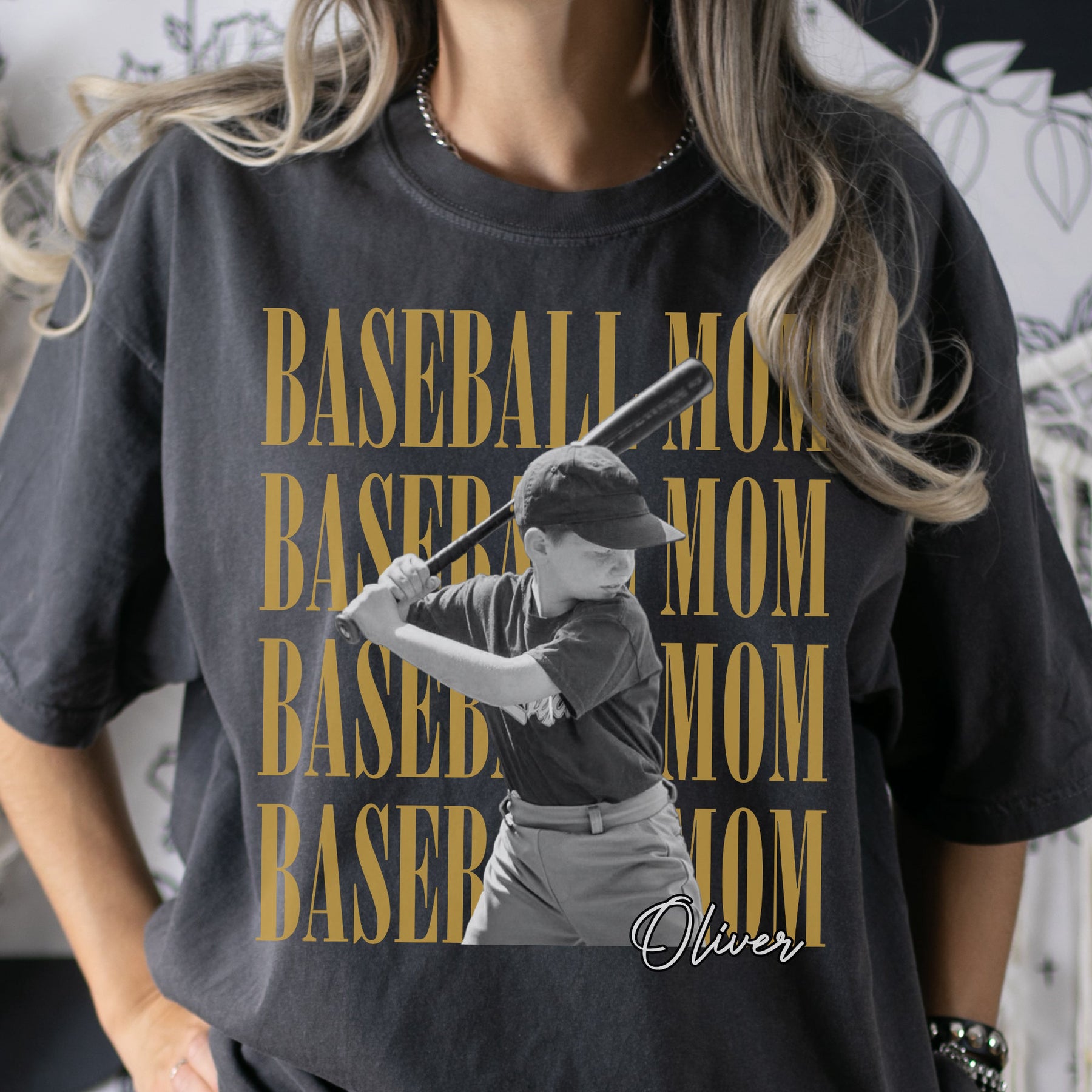 Baseball Mom Custom Photo - Personalized Shirt