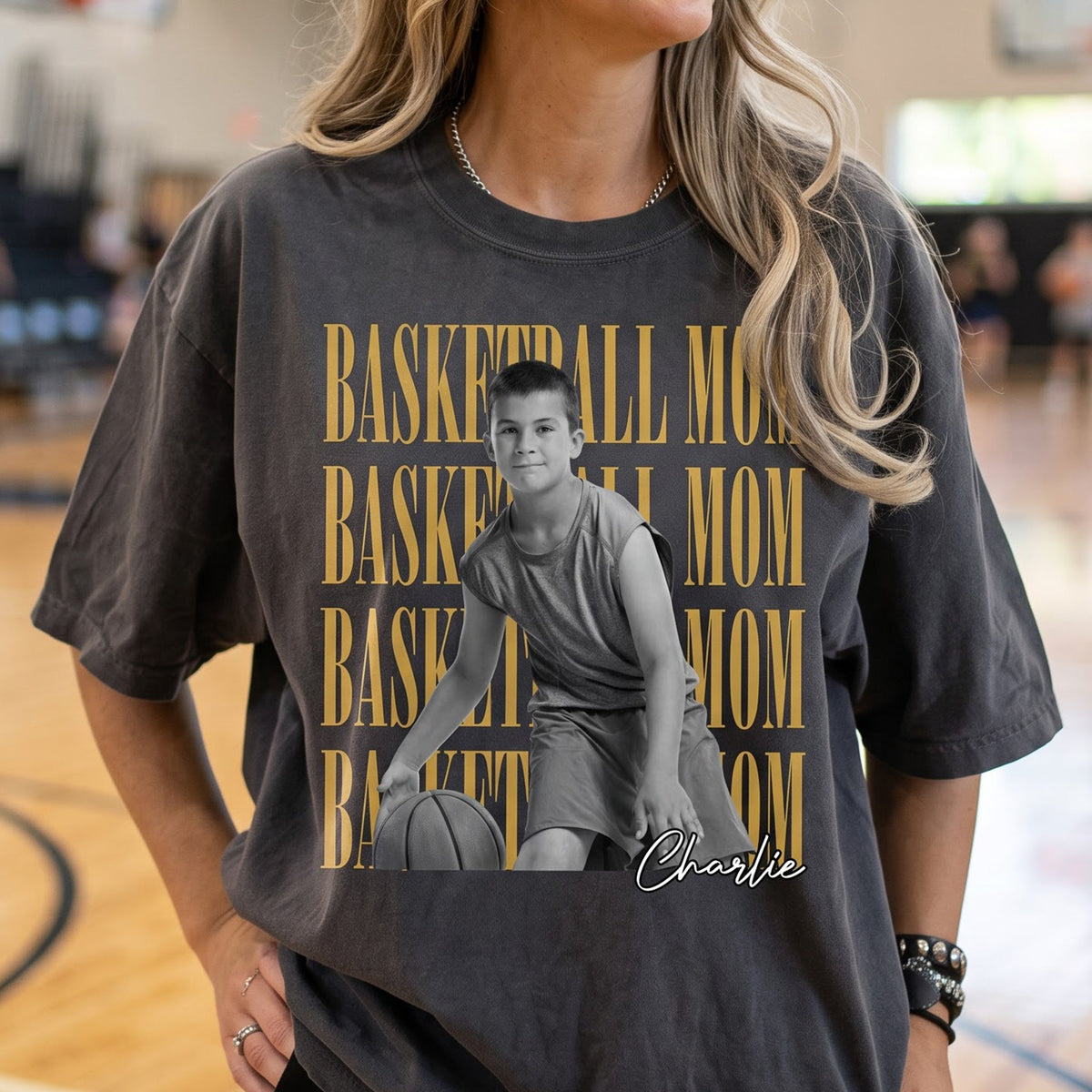 Basketball Mom Custom Photo - Personalized Shirt