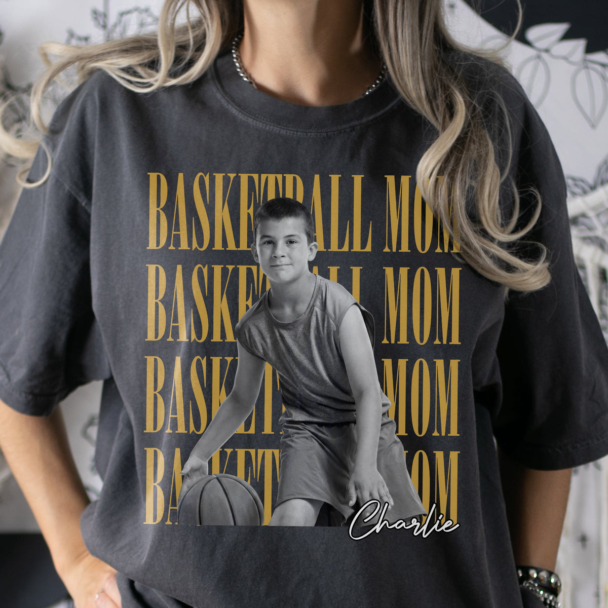 Basketball Mom Custom Photo - Personalized Shirt