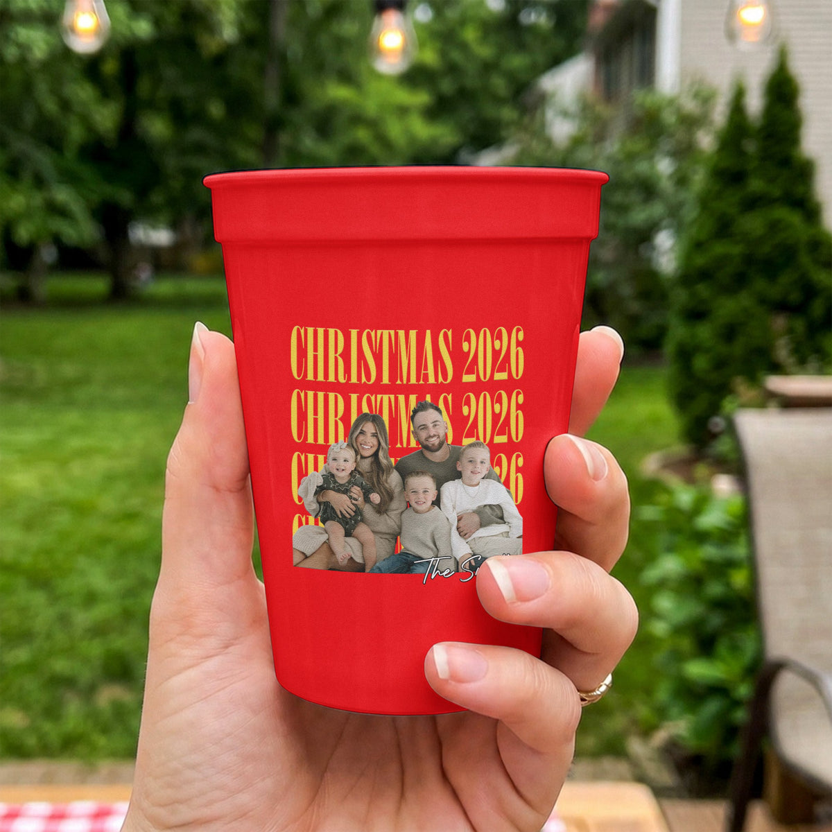 Christmas Party Custom Photo - Personalized Cups
