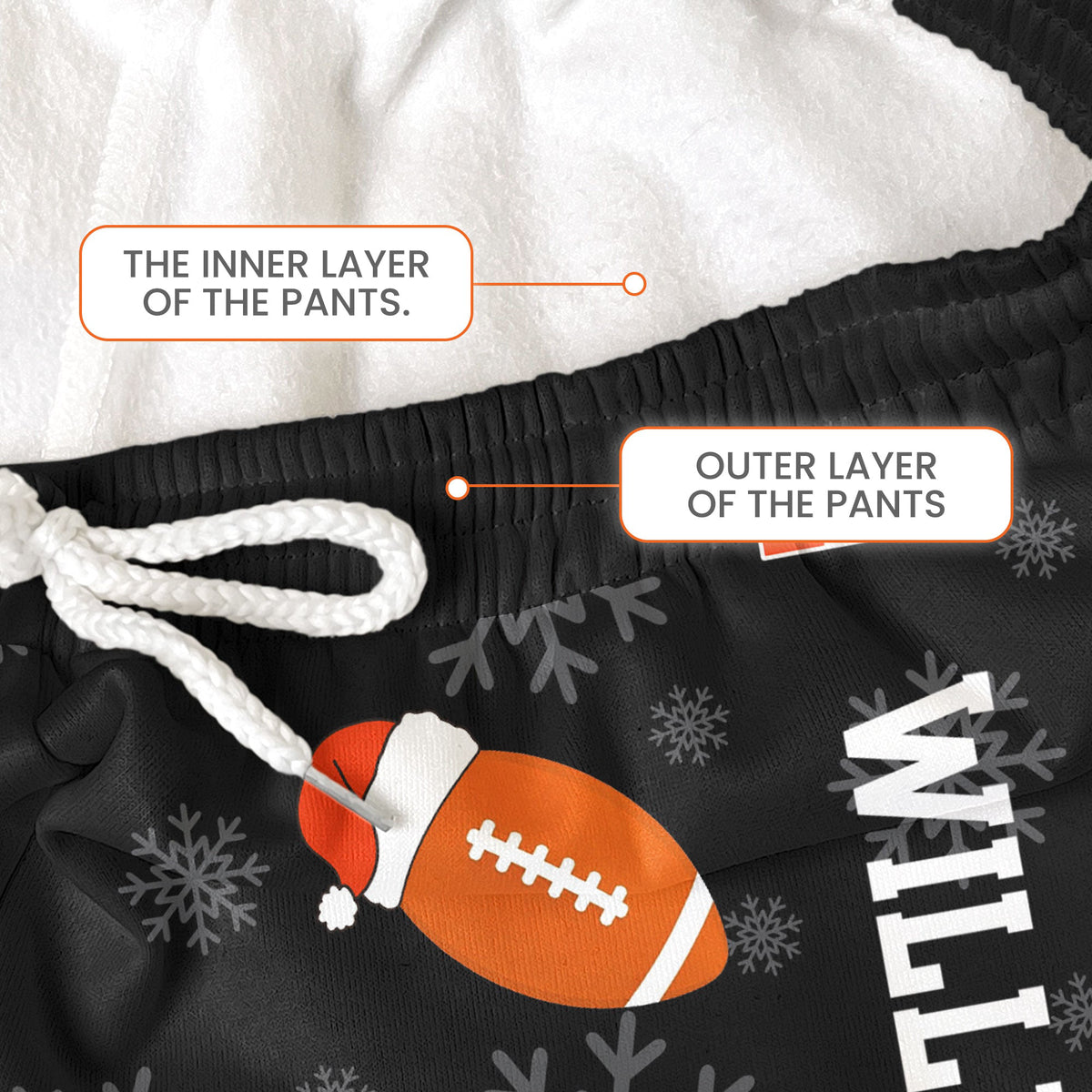 Christmas Gift Custom Name & Number For American Football Lovers - Personalized Lounge Pants