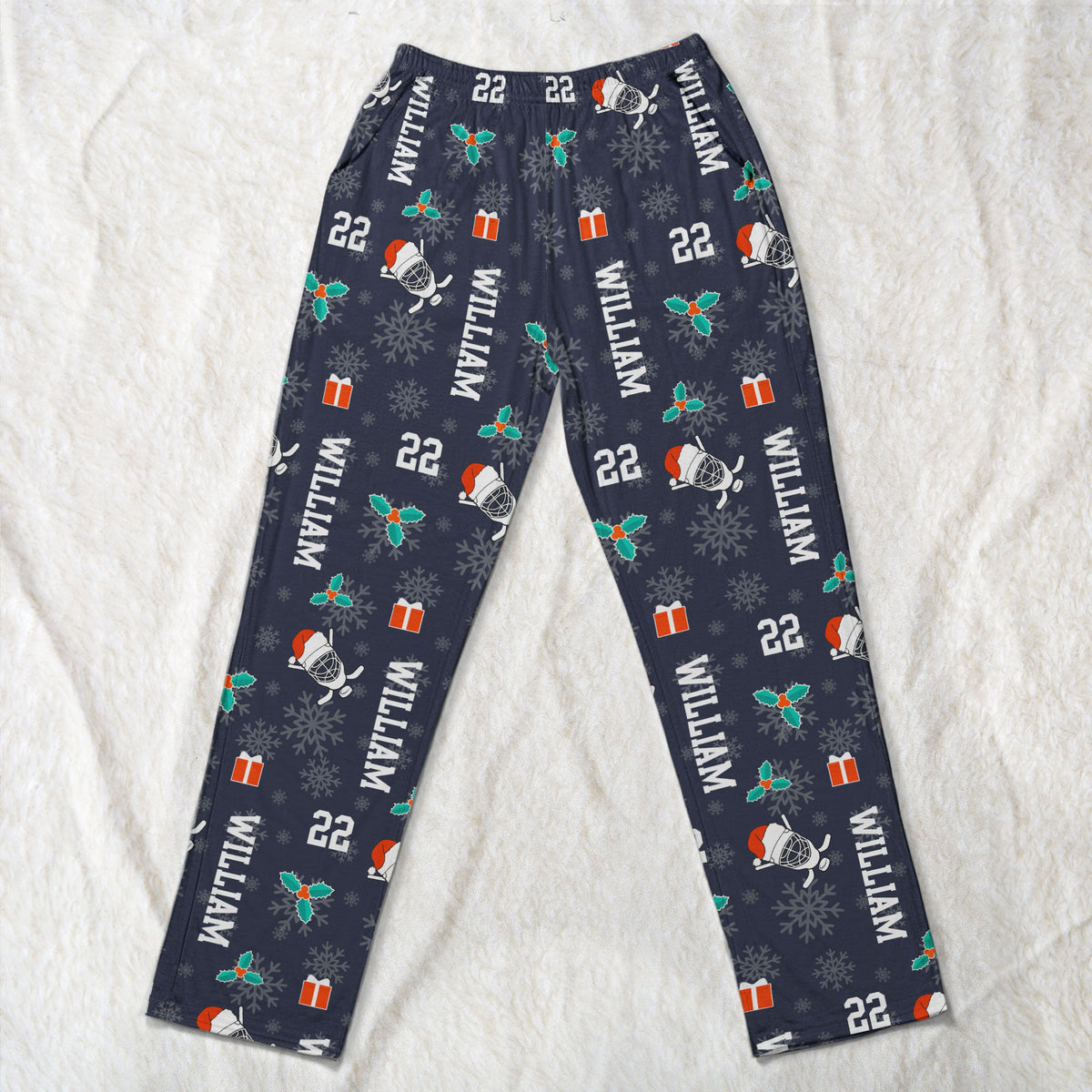 Christmas Gift Custom Name & Number For Hockey Lovers - Personalized Lounge Pants