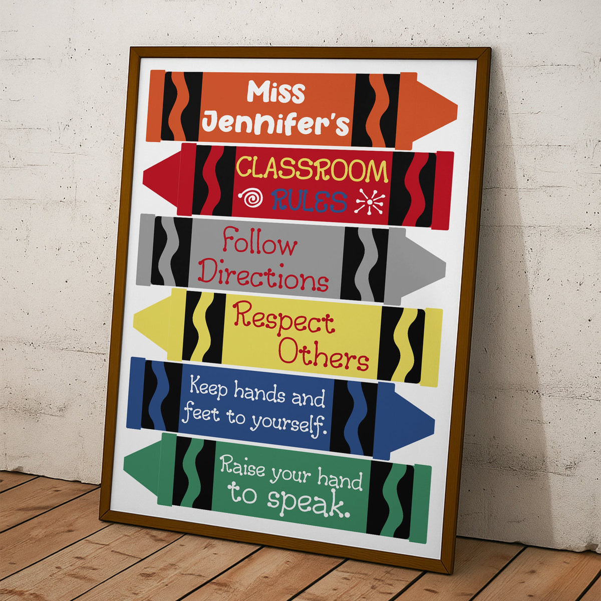 Classroom_Rules_Crayon_Style_Personalized_Poster_4