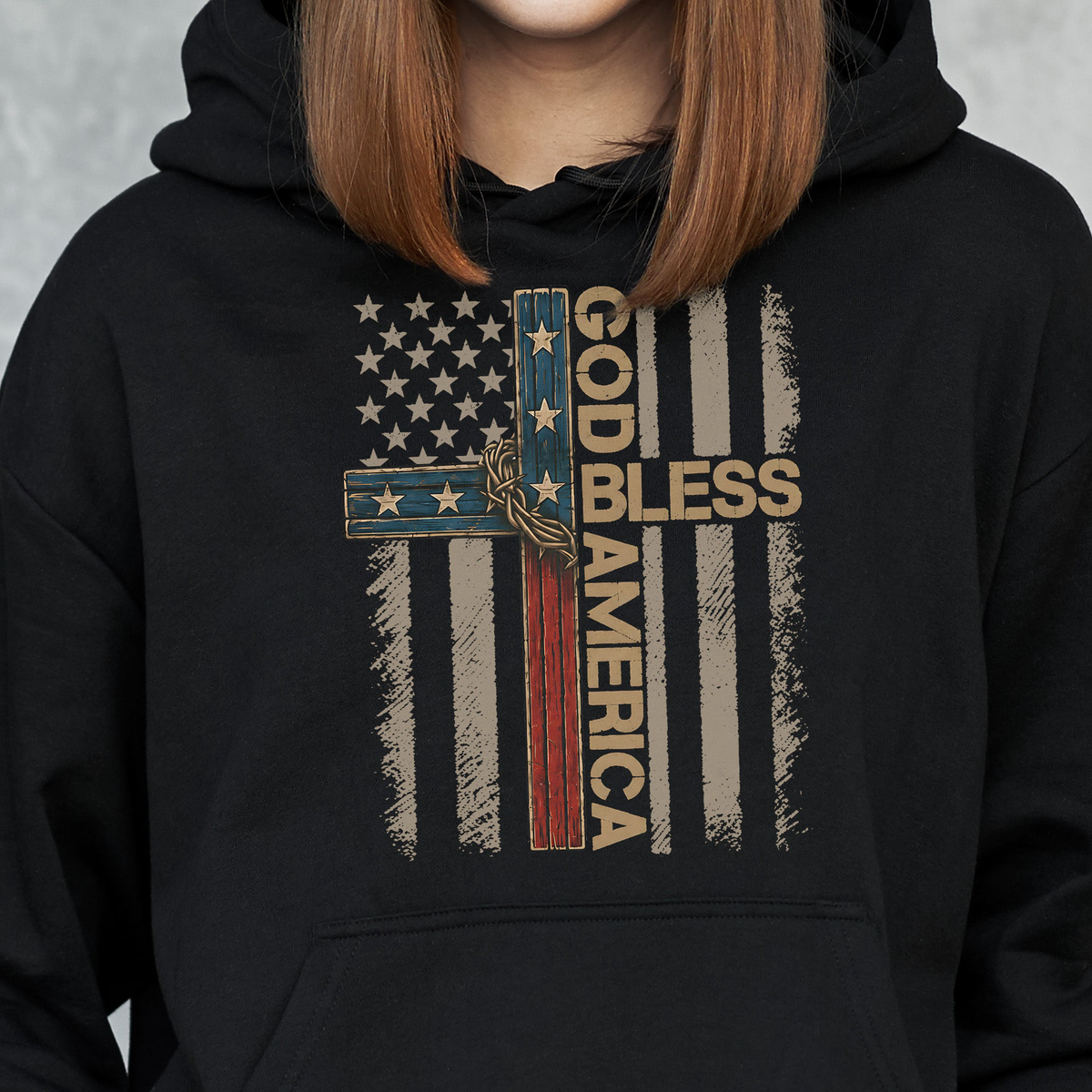 Cross God Bless America - Shirt