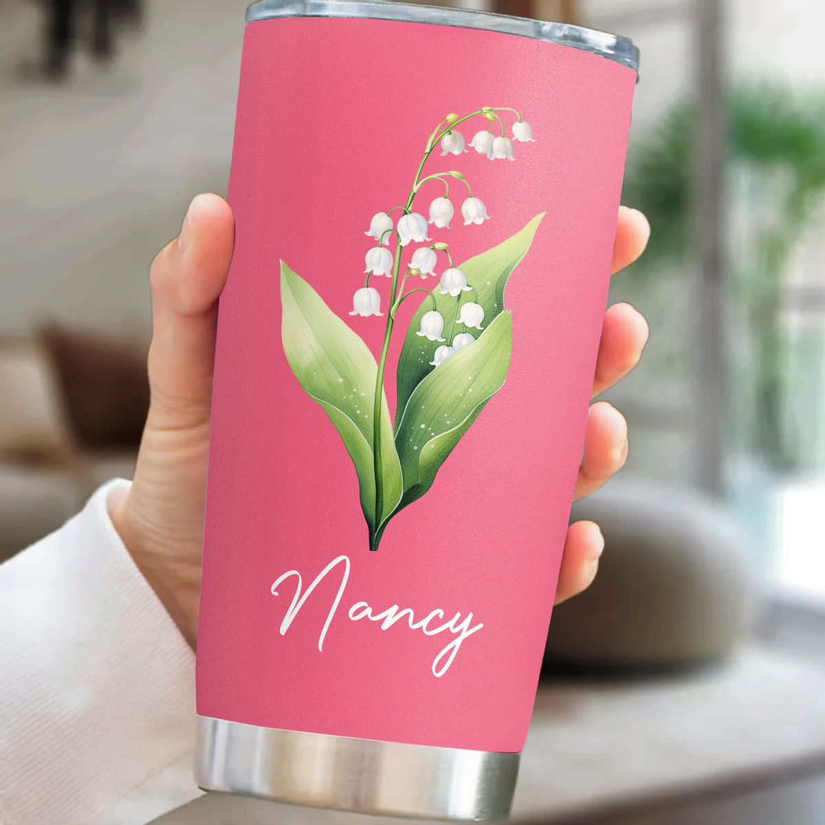 Corporate Gifts Custom Birth Flower & Name For Her, Gift For Friends, Coworkers, Daughters, Sisters - Personalized Tumbler Cup