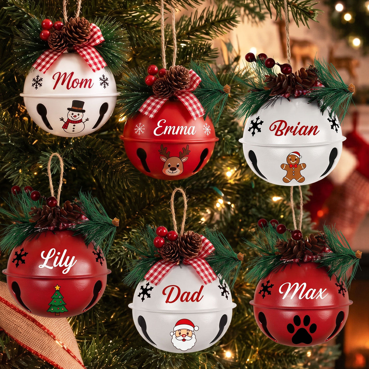 Custom Name Christmas Gifts For Pet Lovers, Family, BFF, Coworkers, Kid - Personalized Ornament