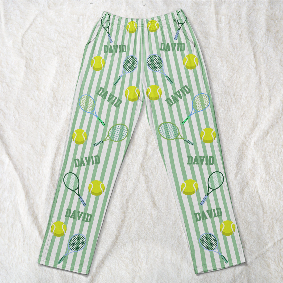 Custom Name Gift For Him, Tennis Lovers, Tennis Player - Personalized Lounge Pants