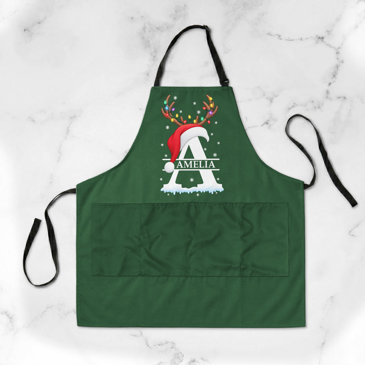 Custom Name Matching Family Christmas - Personalized Apron
