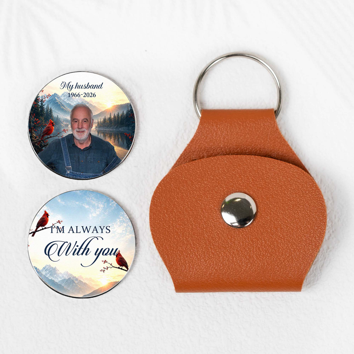 Custom Photo A Hug Sent From Heaven Memorial Keepsake - Personalized Pocket Hug