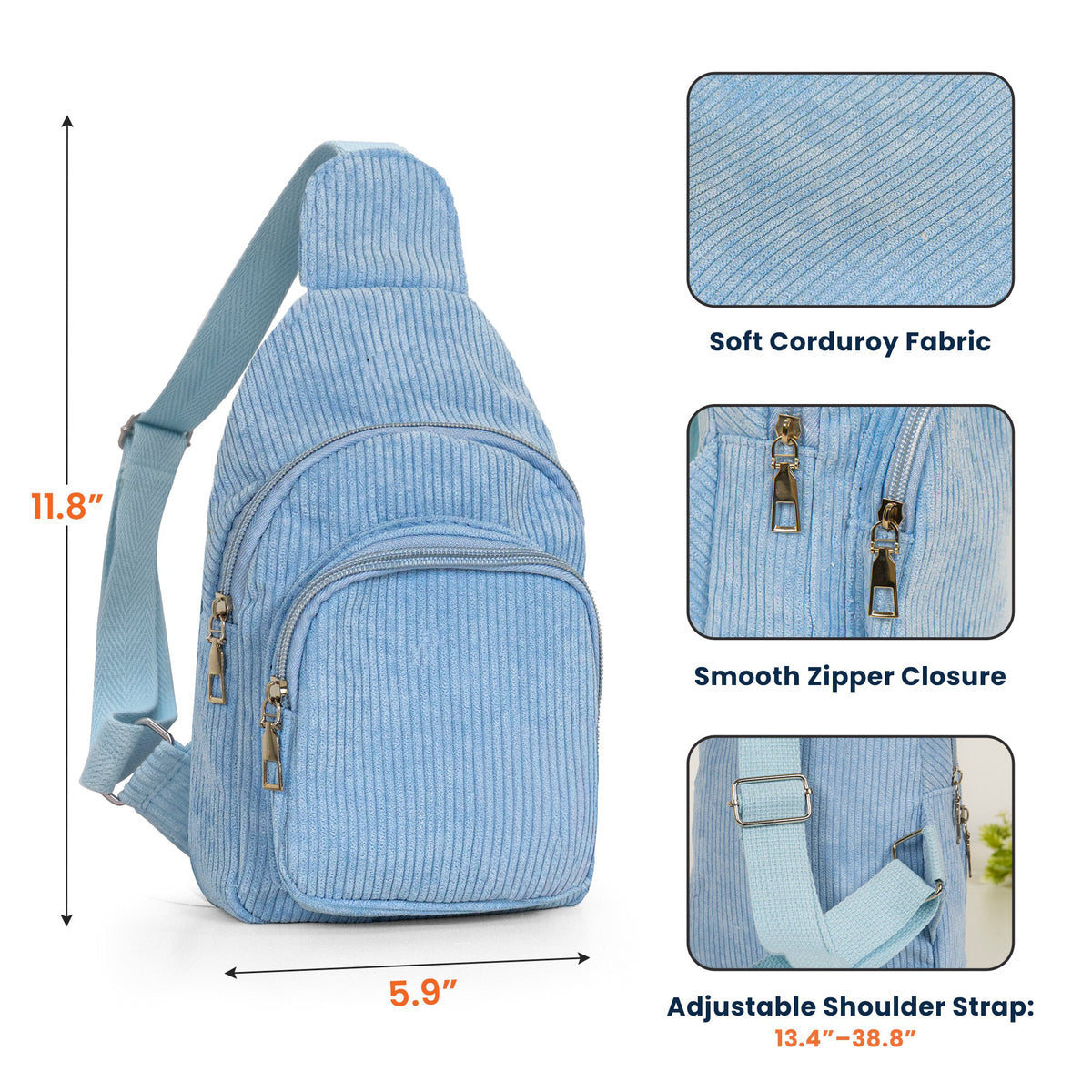 Cute Cartoon With Birth Month Flower - Personalized Sling Bag