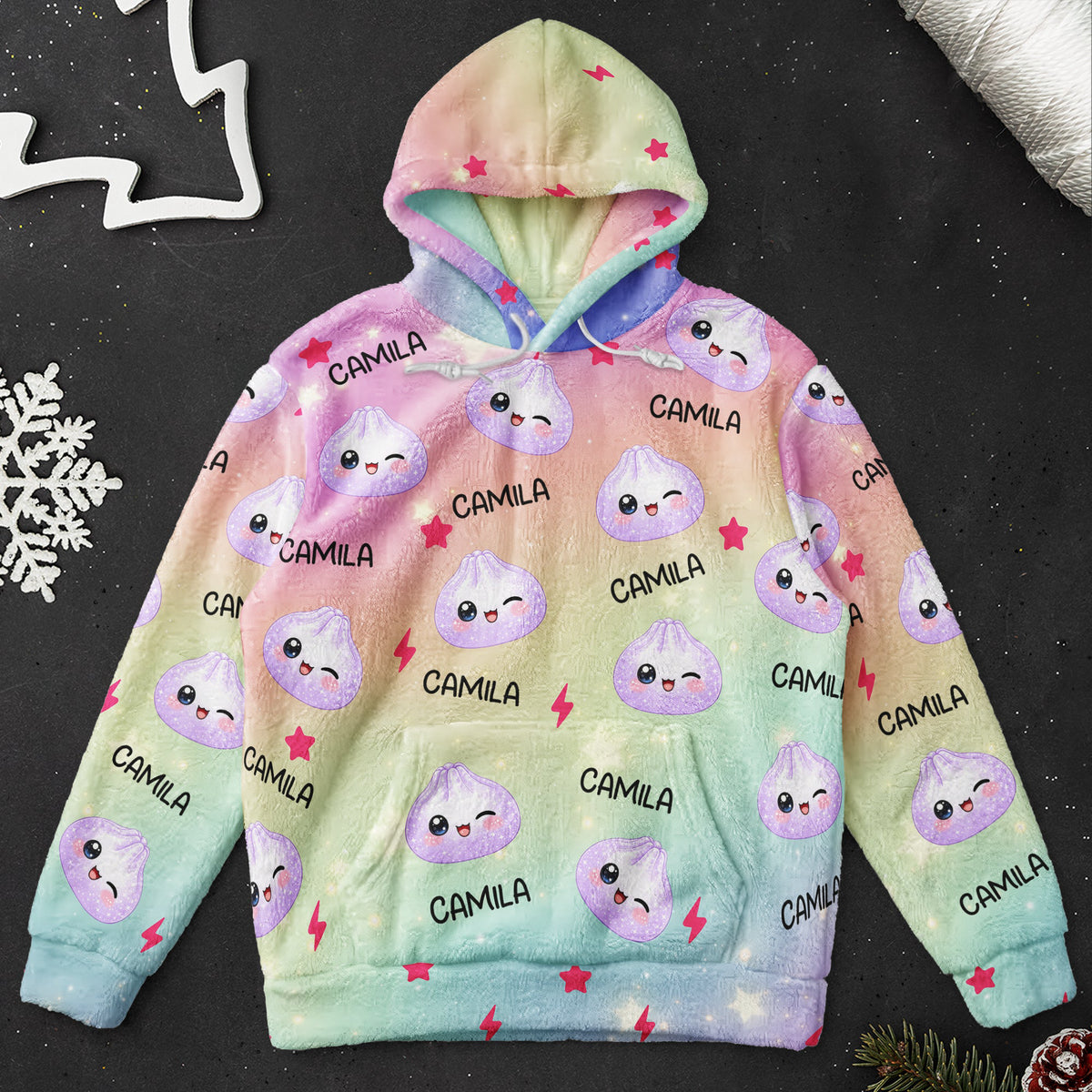 Cute Dumpling Custom Name - Personalized Hoodie