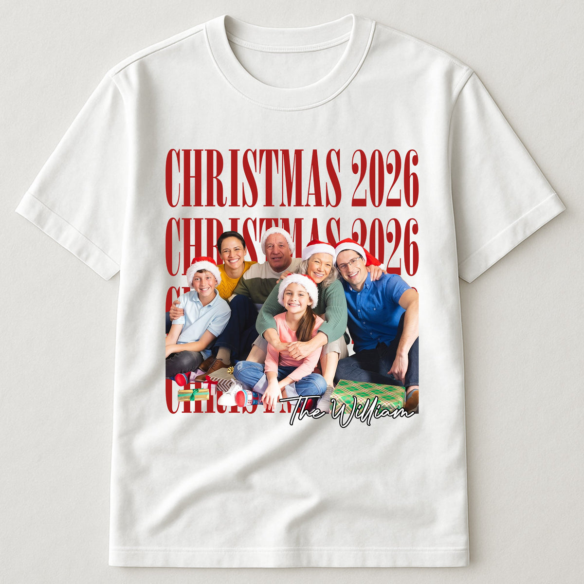 Family Christmas Custom Photo - Personalized Shirt
