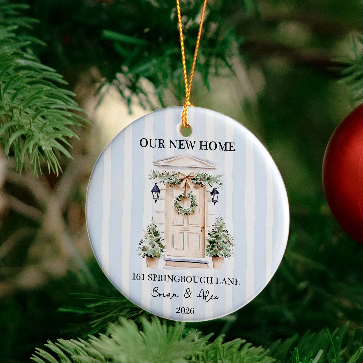First Christmas Together In New Home Christmas 2026 - Personalized Ornament