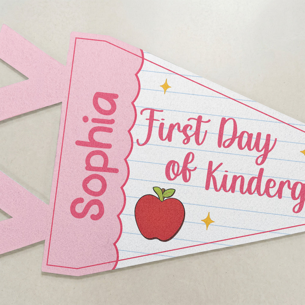 First Day Of School - Personalized Pennant