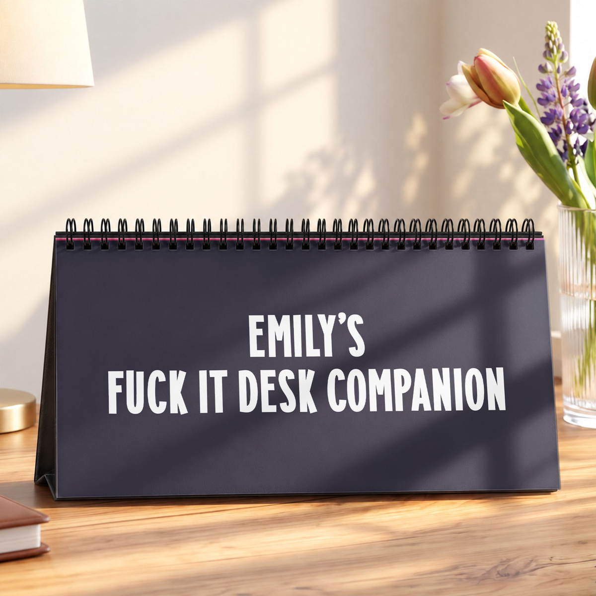 Funny Office Humor White Elephant Gag Gift Coworkers Sarcastic Desk Decor - Personalized Desk Flipbook