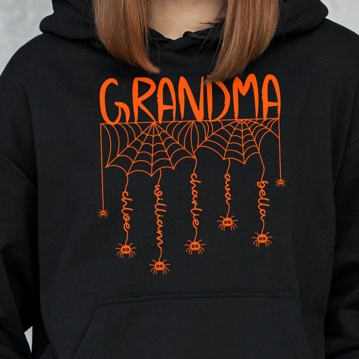 Grandma Spooky Spiders Web - Personalized Shirt