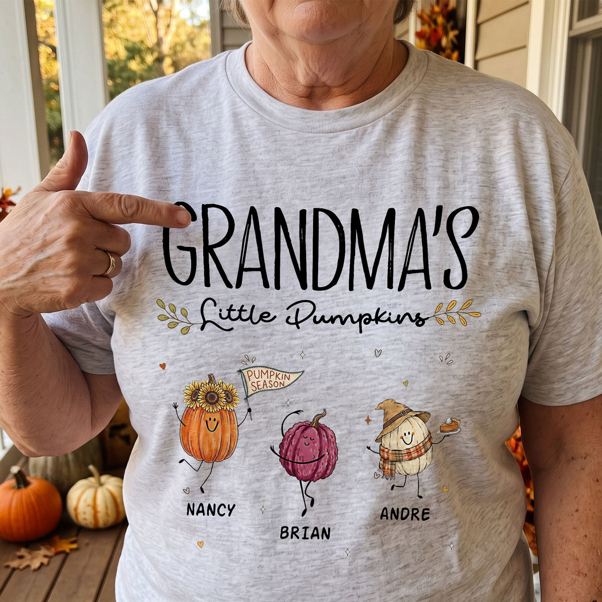 Grandma's Little Pumpkins - Personalized Shirt