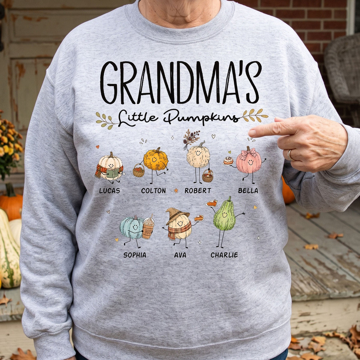 Grandma's Little Pumpkins - Personalized Shirt