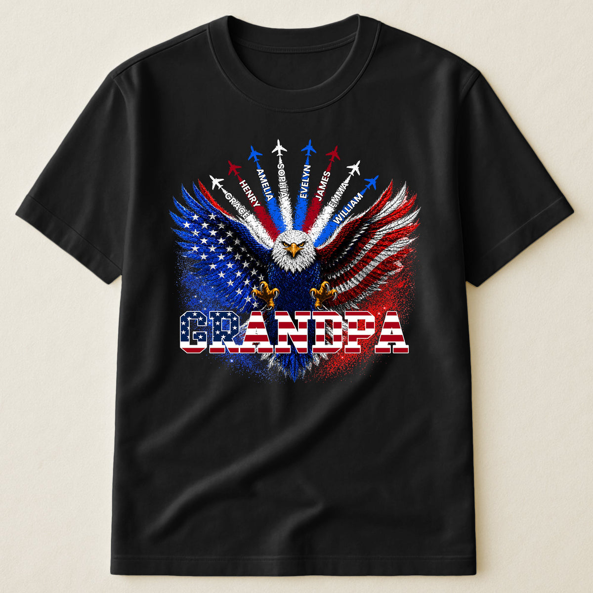 Grandpa Bald Eagles - Personalized Shirt