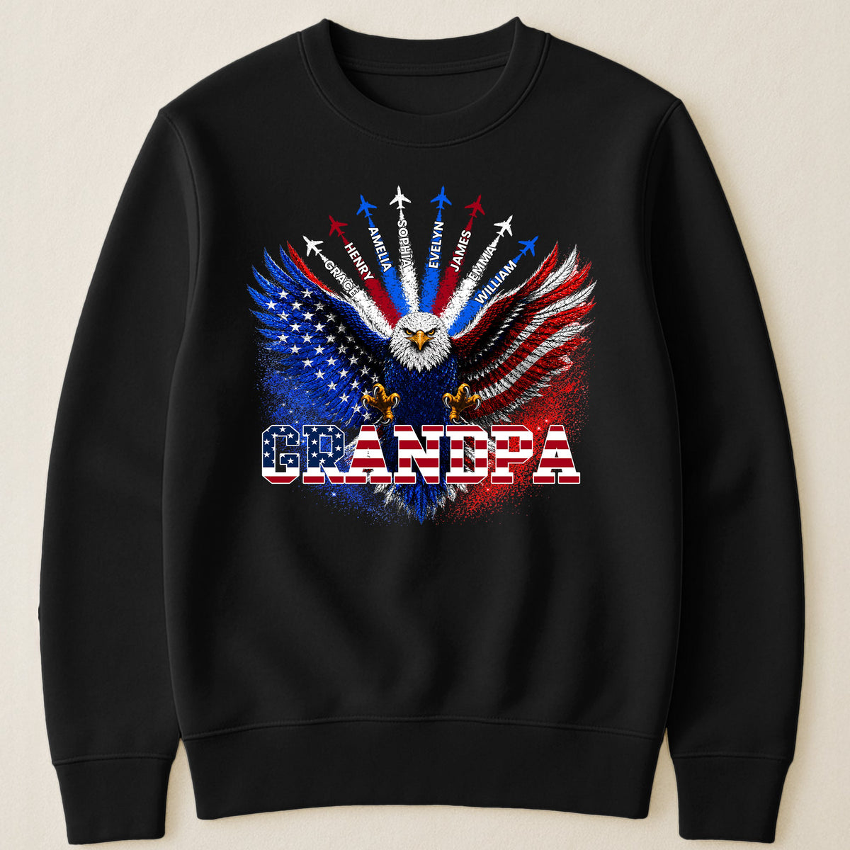 Grandpa Bald Eagles - Personalized Shirt