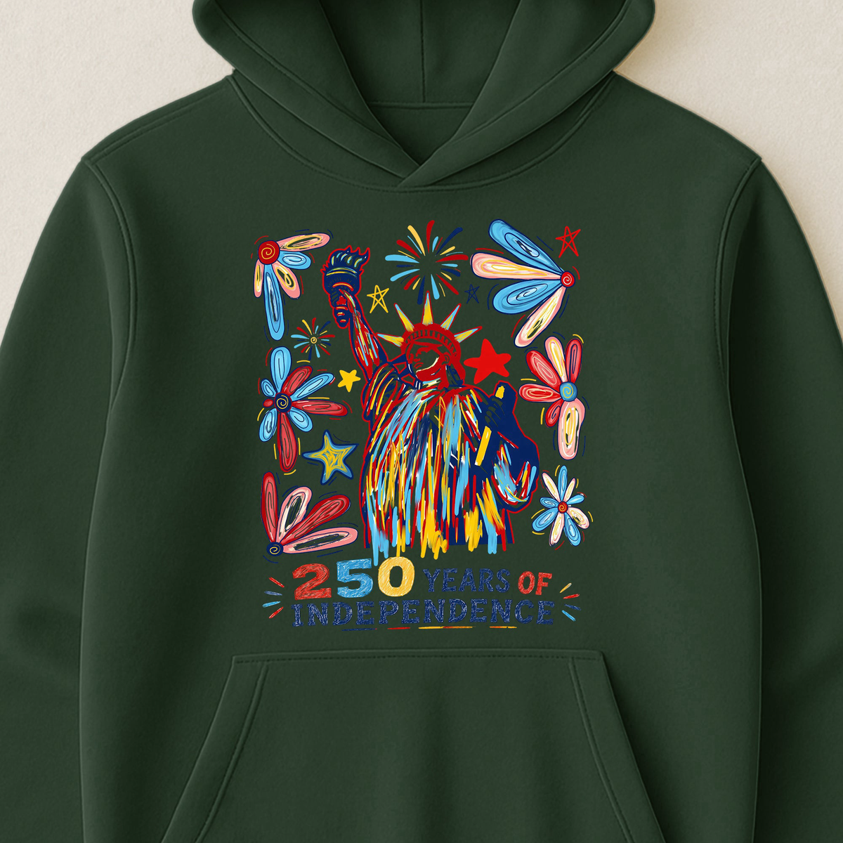 250 Years Independence Retro Style Colorful - Shirt